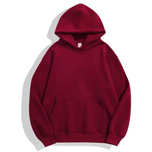 Sweat-shirt à capuche pour homme 100% coton molletonné Coupe classique Couleur unie Vêtement décontracté pour l'automne Avec poche avant Impression sérigraphique - Product Image 6