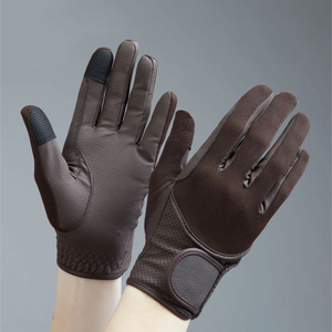 Guantes de equitación de verano de spandex con dedos completos, antideslizantes, ultra transpirables, con cierre de tirón, unisex, embalaje personalizado - Product Image 5
