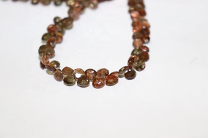 AAA + 8 POUCES Pierre Naturelle Andalousite Facettes En Forme De Coeur Perles 6mm Coupe Latérale pour La Fabrication De Bijoux - Product Image 5