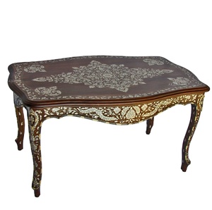 Espacios de vida de lujo ecológicos Madre de perla Mesa auxiliar Decoración para el hogar con grandeza Mármol Característica nacarada - Product Image 3