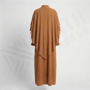 Vestido Abaya de Dos Piezas para Oración Musulmana, Hiyab, Jilbab, Ropa Islámica para Mujer, Cobertura Completa, Moda Islámica Modesta - Product Image 2