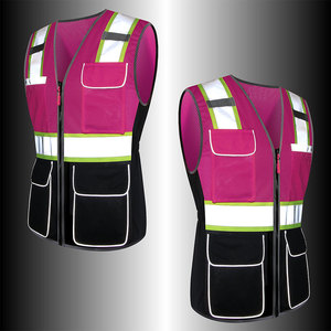 Chaleco de Seguridad para Mujer en Color Negro y Rosa, Ajuste Perfecto, Cómodo, Duradero, Diseño Ergonómico Táctico, Embalaje Personalizado - Product Image 6