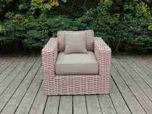 Outdoor Rattan <b>Sofa</b> Set with High-Density Foam Cushions for Garden Use Contemporary Design <b>Waterproof</b> PE Wicker Furniture - Product Image 2