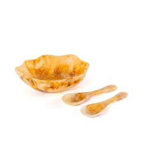 Latest Design Tortoise Shape Resin Salad Mixing <b>Bowl</b> and Spoon Set Table Setting Salad Server Set Resin <b>Bowl</b> For Serving <b>Dessert</b> - Product Image 2