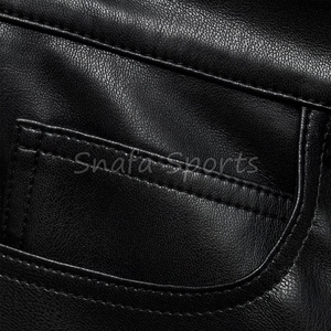 Breathable Design Low MOQ Fully Customized Leather Short Professionally Manufactured Women Biker Short In Solid color - Product Image 4
