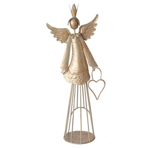 High Selling Iron Metal Unique Shape <b>Tree</b> <b>Topper</b> Handmade Christmas Ornament Decoration Angel Shape Design Christmas Fairy - Product Image 2