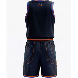 Ensemble short et maillot de basketball personnalisé OEM, respirant, grande taille, séchage rapide, uniforme de sport unisexe, fournisseur en gros - Product Image 3
