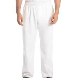 <b>Men's</b> <b>White</b> Cotton Sweatpants Elastic Waist Casual Midweight Knitted <b>Pants</b> Autumn Wear - Product Image 4