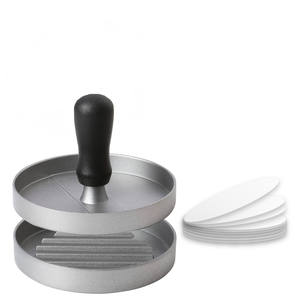 Presse à hamburgers en aluminium antiadhésive, écologique, avec papier ciré - Product Image 2