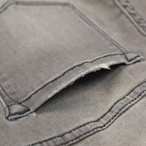Nouveau Jean en Denim Déchiré et Délavé Coupe Slim Taille Haute pour Homme 2026 – Coton Décontracté Gris Automne - Product Image 3