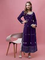 Collections de Kurtis en Georgette indiens pour tenues décontractées et Kurtis brodés de créateurs pour les fêtes, Kurtis élégants