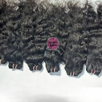 Arrow Exim Cheveux naturels bruts indiens de temple 12A Remy Double trame machine 100g Boucles lâches Donneur unique Extensions de cheveux 100% humains