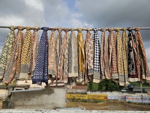 Wholesale Indian Handmade Beach Pareo Block Printed Cotton <b>Sarong</b> Handcrafted Block Print <b>Wrap</b> for Women Soft Cotton Beach Wear - Product Image 2