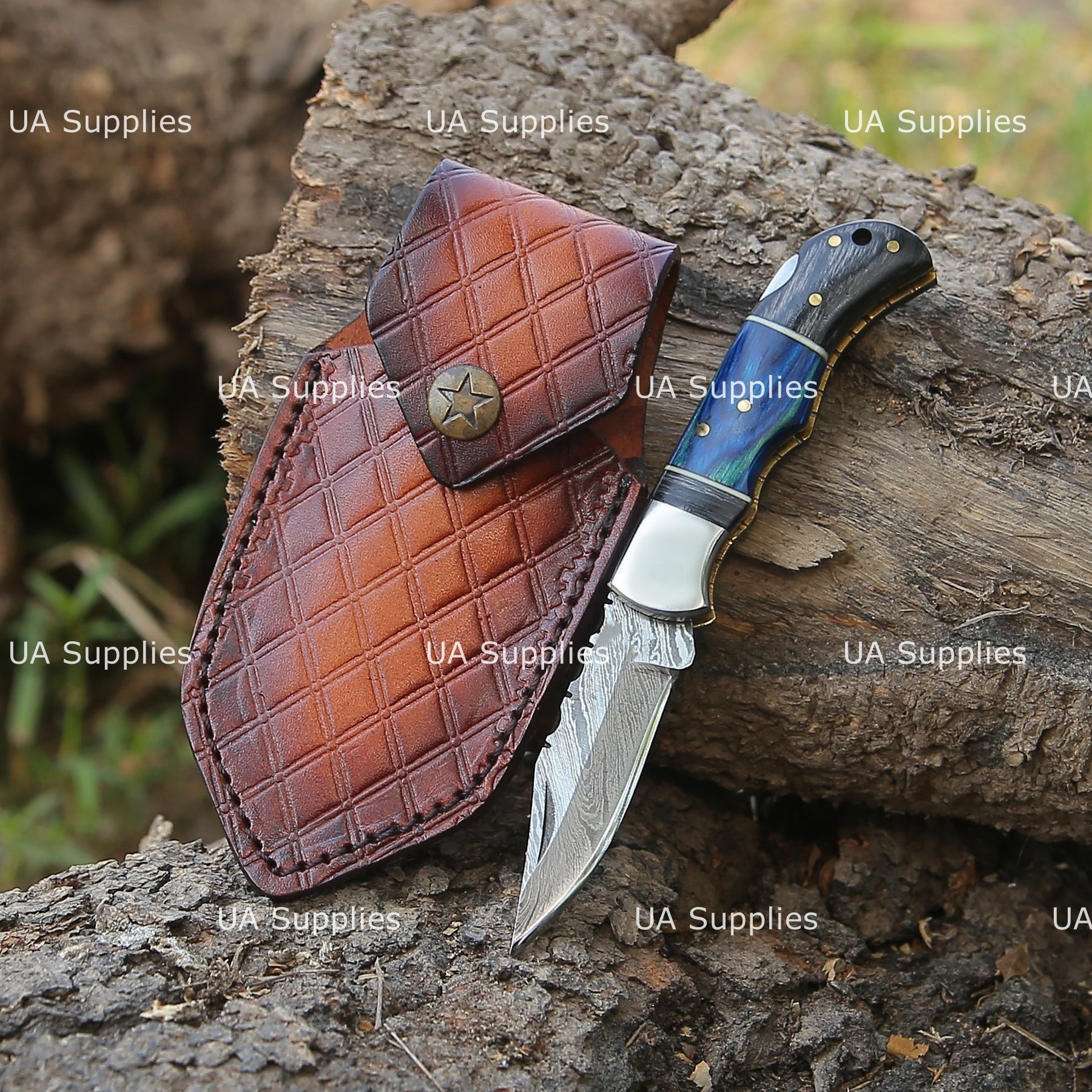 Black & Blue Wood