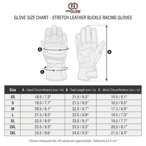 Gants de course unisexes en cuir extensible noir avec poignet élastique - Product Image 6