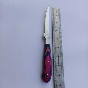 Cuchillo de Filetear Ecológico Hecho a Mano con Hoja de Acero Inoxidable, Acabado Pulido, Mango de Madera Colorido, Flexible para Filetear y Desespinar Pescado - Product Image 3