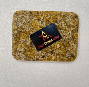 Planche à fromage en résine époxy avec pierre intégrée, plateau de service, design moderne, excellent rapport qualité-prix. - Product Image 1