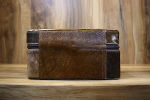 Boîte de voyage de bijoux en cuir véritable occidental de pays classique nouvelle mallette à bijoux aztèque en cuir de vachette - Product Image 3