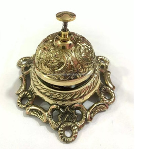 Mostrador de campana de mesa de latón náutico, campana de llamada, decoración del hogar y uso de oficina, escritorio de latón, campana de llamada, mesa de oficina, decoración de Hotel - Product Image 3