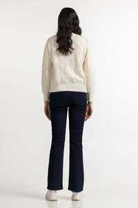 Suéter de lana de moda con cuello en V y manga larga para mujer, ropa de invierno en oferta, nuevos diseños para damas, ropa tipo jersey. - Product Image 5