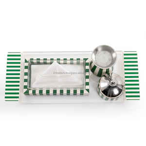 Juego de quemador Bakhoor con incrustaciones de resina eterna con tarro de almacenamiento acrílico, diseño indio hecho a mano para Eid y uso ceremonial Islámico - Product Image 4