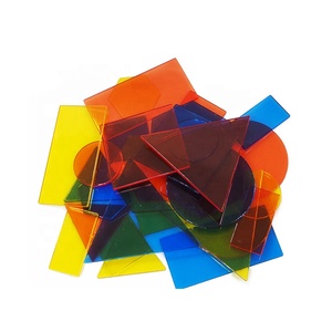 Bloques Geométricos de Plástico Translúcido, Rompecabezas Geométricos de Matemáticas y Lógica, Bloques de Atributos - Product Image 1