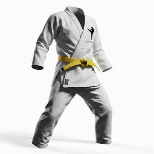 เสื้อผ้าเด็กทารกและเด็กเล็กสำหรับศิลปะการต่อสู้เทควันโดคาราเต้ยูโดบราซิลเลียนยิวยิตสู ผลิตจากผ้าฝ้าย 100% พิมพ์ลายโลโก้ตามสั่งแบบขายส่งด้วยเทคนิคการถ่ายโอนความร้อน - Product Image 1