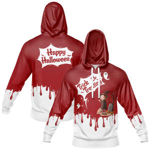 Best Quality 100% Polyester Lightweight Casual Style <b>Halloween</b> Design Sublimated Sweatshirt Pullover Unisex Breathable <b>Hoodie</b> - Product Image 3