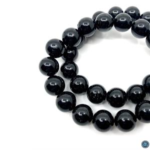 Pulsera de Cuentas Redondas de Ónix Negro Natural de 6/8/10/12 mm, Elegante y Moderna, Idea de Regalo de Proveedor Mayorista - Product Image 2