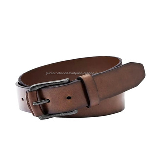 เข็มขัดหนังแฟชั่นสำหรับผู้ชาย, เข็มขัดลำลองเข็มขัดหนังแท้หัวเข็มขัดทองเหลืองเข็มขัดลำลองธุรกิจ - Product Image 5