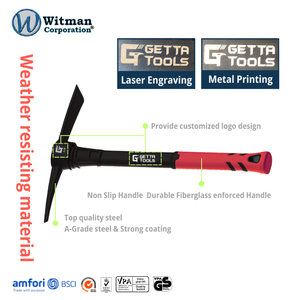 Herramienta de Excavación Multiusos de 1.5LB, Diseño de Doble Cabeza, Cabeza de Acero con Alto Contenido de Carbono, Mango Antideslizante para Suelos Duros - Product Image 3