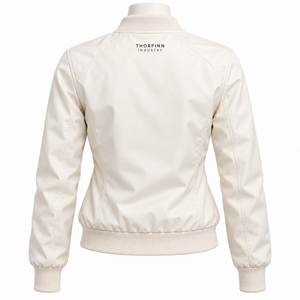Chaqueta Bomber Ligera con Cierre de Cremallera en Color Amarillo a la Moda para Mujer, Chaqueta Bomber para Mujer con Tejido Transpirable y Cálido, Servicio OEM - Product Image 5