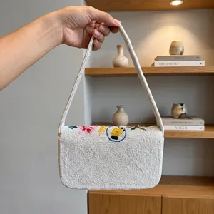 Colorful Floral Beaded Shoulder Bag Embroidered Boho Crossbody Purse <b>Summer</b> Women's <b>Handbag</b> - Product Image 2