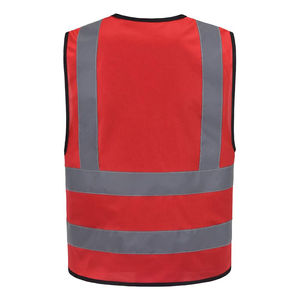 Vente en gros de gilets de sécurité personnalisés, plusieurs tailles, vêtements de travail OEM, vêtements de sécurité pour la construction, gilet de sécurité réfléchissant - Product Image 2