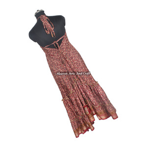 Nuevo Vestido Largo Bohemio de Verano para Mujer, Estilo Vintage, de Seda, Cuello en V, Sin Mangas, Multicolor, Ropa de Playa - Product Image 3