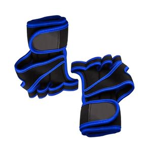 Gants en maille bleus avec support de poignet pour la prévention du syndrome du canal carpien, fabrication sur mesure - Product Image 2