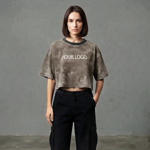 T-shirt graphique vintage pour femme, col rond, manches courtes, 100 % coton, écologique, anti-boulochage, respirant, avec logo personnalisé, idéal pour l'été - Product Image 5