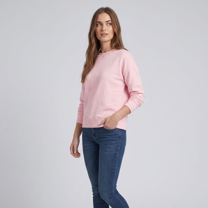 Women's Fleece Crewneck <b>Sweatshirt</b> <b>Long</b> Sleeve Loose Fit Fleece <b>Sweatshirts</b> <b>Ladies</b> Pullover Baggy <b>Sweatshirts</b> Women - Product Image 4