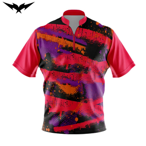 Wholesale Mens <b>Bowling</b> Shirt High Quality Quick Dry Design Custom Sublimation <b>Bowling</b> Jerseys Wholesale Quarter Zipper - Product Image 1