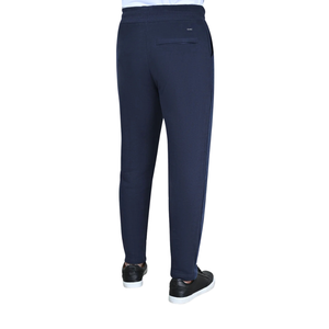 <b>Mens</b> Cotton Polyester <b>Tapered</b> <b>Jogger</b> Pants Drawstring Elastic Waist Contrast Panel Sweatpants Casual Gym Training Running Bottom - Product Image 2