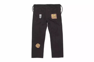 Uniforme de BJJ Shoyoroll Batch 83 Mamba Competitor, 450 GSM, Negro, con Bolsa - Product Image 3