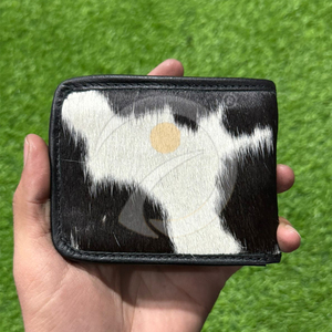 Portefeuille homme en cuir de vachette véritable fait main, fin et compact, avec porte-cartes, finition premium. - Product Image 1