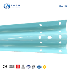 Q235 thép W chùm đường cao tốc hộ Lan tôn sóng nhúng nóng mạ kẽm CE chứng nhận IP55 bảo vệ 2.5-4mm Độ dày rào cản giao thông hàng rào - Product Image 1