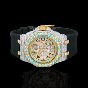 Moissanite <b>Black</b> Rubber Band <b>Watch</b> Smart Number Dial <b>Watches</b> for Export Sale Hip Hop Diamond <b>Watch</b> Birthday Gift For <b>Men's</b> <b>Watch</b> - Product Image 1