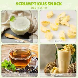 Proceso FD, Durian 100% Natural Liofilizado, Snack de Fruta Listo para Comer, Chips de Durian Dulces Sin Azúcar Añadido - Product Image 4