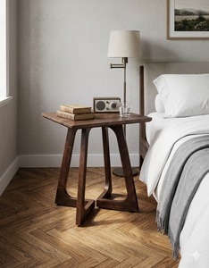 Modernized Wooden Side <b>Table</b> Crafted With Premium Hardwood And Elegant Finish For Contemporary Living Spaces - Product Image 6