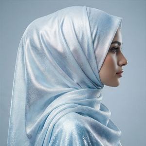 Fabricante de Hijabs de Alta Calidad, Conjunto de Hijab de Chifón Twill, Pasadores Magnéticos para Gorro Interior, Suave, Transpirable, Prendas de Moda Premium para la Cabeza, Elegante - Product Image 3