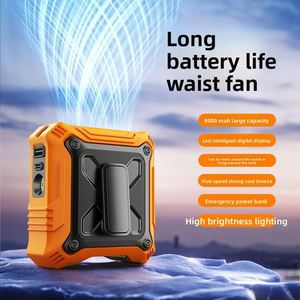 Mini Ventilador Compacto con Clip para Cintura, Alto Flujo de Aire, Recargable por USB, Ventilador Personal para Trabajadores de la Construcción - Product Image 5