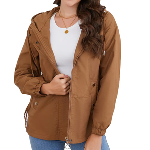 Customized Waterproof Windbreaker <b>Jackets</b> Women Outdoor Hiking Rain <b>Zipper</b> <b>Jacket</b> Ladies Streetwear Rain Wind Breaker <b>Jacket</b> - Product Image 5