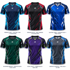 เสื้อแข่งอีสปอร์ตชาย ชุดอีสปอร์ต |   ท้องฟ้าสีฟ้าและสีสันหลากหลายหกเฉด |   ผู้ผลิต OEM ODM |   เอ็กซ์ สปอร์ตส์ ซิตี้ | - Product Image 5
